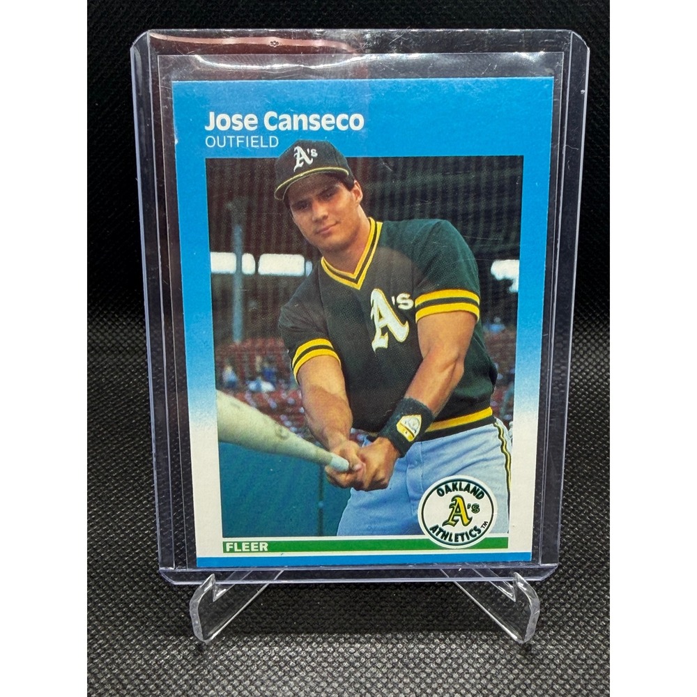 1987 Fleer Jose Canseco 389 Oakland Athletics Baseball Card NM